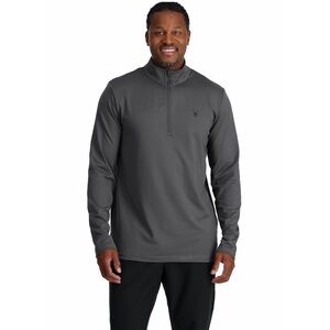 Spyder Men's Charcoal Long Sleeve Quarter Zip Shirt